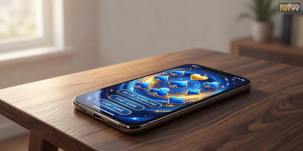 Hình ảnh minh họa giao diện tải game bài RR99 chuyên nghiệp và an toàn năm 2025.