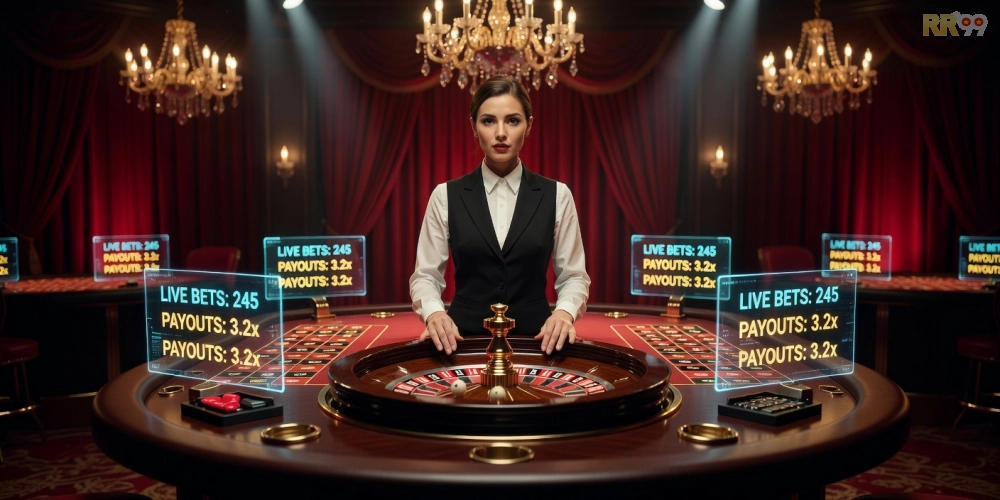 Minh họa trực tiếp casino rr99 với dealer chuyên nghiệp và bàn chơi hiện đại