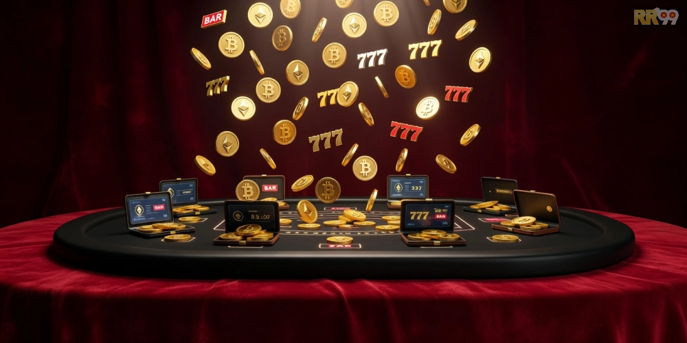 Hình ảnh ưu đãi hấp dẫn tại BitStarz với biểu tượng tiền thưởng crypto casino.